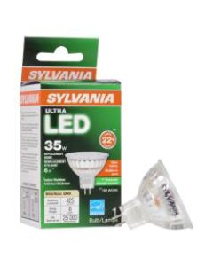 Sylvania LEDvance MR16 Dimmable 425 Lumens LED Light Bulbs, 6 Watt, 3000 Kelvin/Warm White, Case Of 6 Bulbs