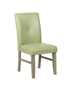 Powell Brenter Side Chair, Driftwood Gray/Apple Green