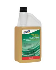Genuine Joe Neutral Floor Cleaner - Concentrate - 32 fl oz (1 quart) - 1 Each - Yellow