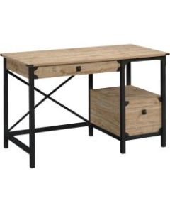 Sauder Steel River 48inW Office Desk, Milled Mesquite