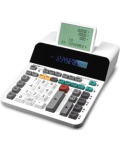 Sharp EL-1901 Digital Printing Calculator, White