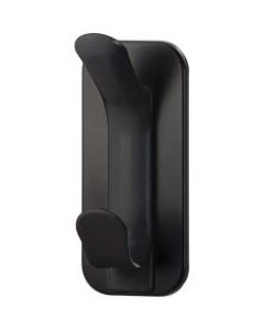 Lorell Magnetic Double Coat Hook, 2-1/4inH x 2-1/2inW x 5inD, Black