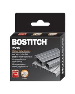 Bostitch Premium Heavy-Duty Staples, 3/8in Standard Strip, Box of 3,000