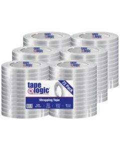 Tape Logic 1300 Strapping Tape, 1/2in x 60 Yd., Clear, Case Of 72