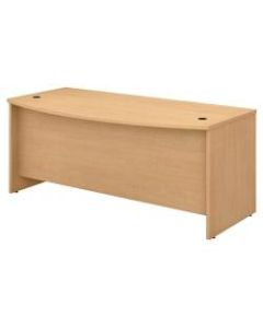 Bush Business Furniture Studio C Bow Front Desk, 72inW x 36inD, Natural Maple, Standard Delivery