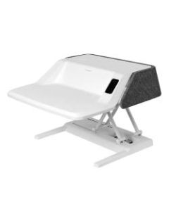 FlexiSpot EM6W Motorized Sit-Stand Desk Converter, White