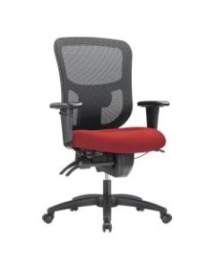 WorkPro 9500XL Series Ergonomic Mesh/Premium Fabric Mid-Back Big & Tall Chair, Black/Cherry
