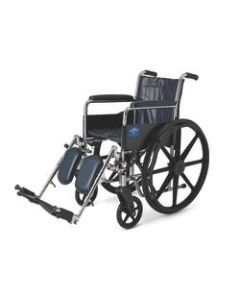 Medline Excel 2000 Wheelchair, Elevating, 16in Seat, Navy