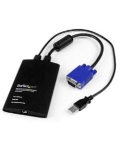 StarTech.com USB Crash Cart Adapter with File Transfer & Video Capture at 1920 x1200 60Hz - Compact portable KVM crash cart adapter with integrated KVM cables -Turns your laptop into an instant crash cart - Laptop crash cart adapter provides instant BIOS