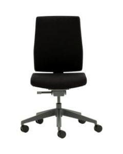 Allermuir Freeflex Armless Ergonomic Mid-Back Task Chair, Light Gray/Ink/Gray
