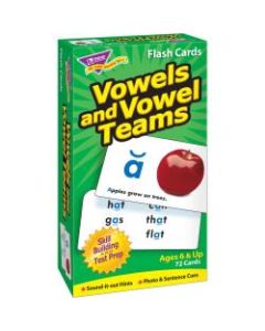 Trend Vowels and Vowel Teams Flash Cards - Theme/Subject: Learning - Skill Learning: Vowels, Reading - 72 Pieces - 6+ - 72 / Each