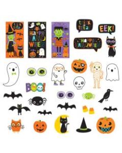 Amscan Halloween Friends 33-Piece Scene Setters Wall Decorating Kit, Multicolor