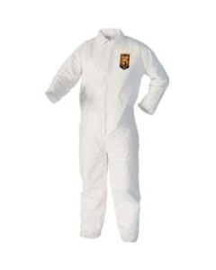 Kimberly-Clark A40 Protection Coveralls - Comfortable, Zipper Front, Breathable - 3-Xtra Large Size - Liquid, Flying Particle Protection - White - 25 / Carton