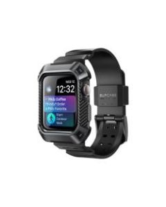 SupCase Unicorn Beetle Pro - Wrist pack for smart watch - thermoplastic polyurethane (TPU) - black - for Apple Watch (44 mm)