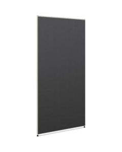 HON Verse Office Partition - 36in Width x 1.5in Depth x 72in Height - Metal - Graphite