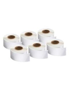 DYMO Mailing Address Labels For LabelWriter Label Printers, 1 1/8in x 3 1/2in, White, 130 Labels Per Roll, Pack Of 6 Rolls