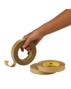 3M 465 Adhesive Transfer Tape Hand Dispensed Roll, 1in x 60 Yd., Clear, Case Of 6