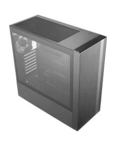 Cooler Master MasterBox NR600 - Tower - ATX - windowed side panel (tempered glass) - no power supply (ATX) - black - USB/Audio