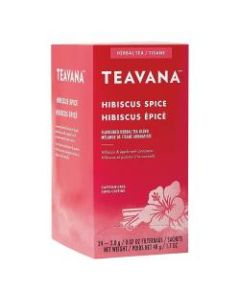 Teavana Hibiscus Spice Herbal Tea Bags, 0.07 Oz, Carton Of 24