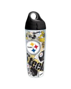 Tervis NFL All-Over Water Bottle With Lid, 24 Oz, Pittsburgh Steelers