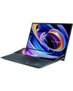 Line Asus ZenBook Duo 14 UX482 UX482EA-DS71T 14in Touchscreen Notebook - Intel Core i7-1165G7 Quad-core 2.80 GHz - 8 GB RAM - 512 GB SSD - Celestial Blue - Windows 10 Home - Intel Iris Xe Graphics, NanoEdge, Tru2Life