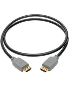 Tripp Lite HDMI 2.0a Cable High-Speed 4:4:4 Color, 4K @ 60Hz M/M Black 3ft - Shielding - Gold Plated Connector - Gold Plated Contact - Black