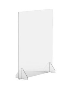 Lorell 24in x 30in Social Distancing Barrier, Clear