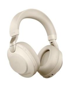 Jabra Evolve2 85 UC Stereo - Headset - full size - Bluetooth - wireless, wired - active noise canceling - 3.5 mm jack - noise isolating - beige