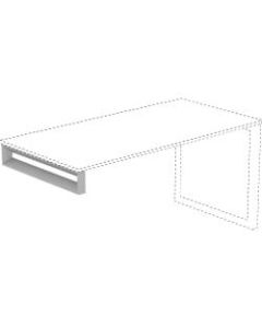 Lorell Relevance Series Desk Leg Frame, Short Side, Silver, For 29 1/2inD Desk