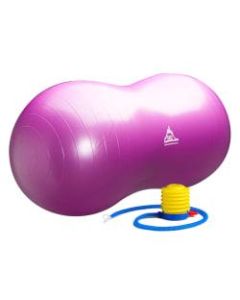 Black Mountain Products Peanut Stability Ball With Pump, 10 1/4inH x 5 1/2inW x 7 1/4inD, Purple