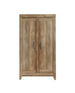Sauder Adept Wide Wood Storage Cabinet, Craftsman Oak