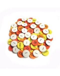 Sensational Math Place Value Discs Small-Group Set, 1in x 1/8in, Grade 1 - 4, Set Of 600