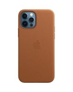 Apple Smartphone Case - For Apple iPhone 12, iPhone 12 Pro Smartphone - Saddle Brown - Leather