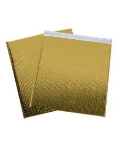 Office Depot Brand Glamour Bubble Mailers, 22-1/2inH x 19inW x 3/16inD, Gold, Pack Of 48 Mailers
