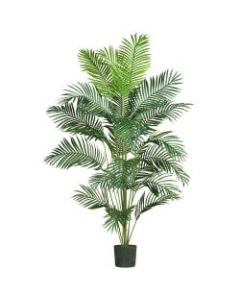 Nearly Natural 7ftH Paradise Palm Tree With Pot, Green