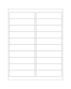 Office Depot Brand Inkjet/Laser Labels, LL121, Rectangular, 4in x 1in, White, Case Of 2,000