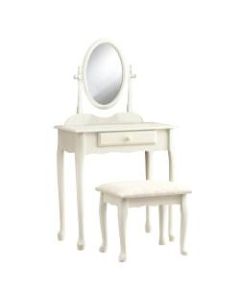 Monarch Specialties Glenys Vanity Set, 51-3/4inH x 28inW x 16inD, Antique White