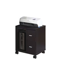 Monarch Specialties Mobile Office Cabinet, Cappuccino