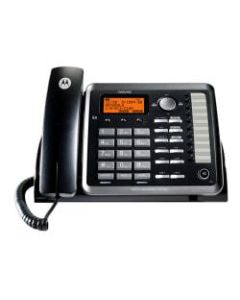 Motorola Corded Desk Phone And Digital Answering System, Black, ML25254