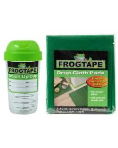 Duck Brand FrogTape Paint Storage/Touch Up Cup And Drop Cloths, Green