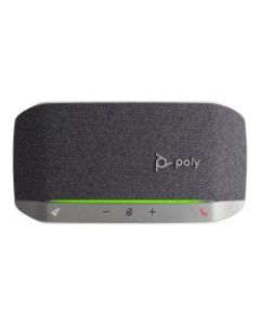 Poly Sync 20+ Portable Speakerphone, USB-C, Bluetooth for Smartphone , PC Connect via BT600C Bluetooth adapter - USB - Microphone - USB, Battery - Desktop - Black, Silver