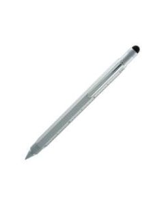 Monteverde One Touch Tool Pencil, 0.9 mm, #2 Soft, Silver Barrel, Black Lead