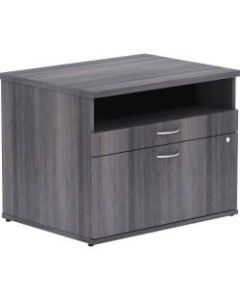 Lorell Relevance Office Credenza With File Drawer, Charcoal