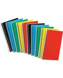 TOPS Sidebound Memo Book - 50 Sheets - Wire Bound - 5in x 3in - White Paper - Assorted Cover - Pressboard Cover - Mediumweight, Rigid, Flexible - 10 / Bundle