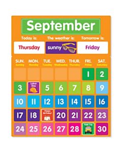 Color Your Classroom Calendar Bulletin Board Set, Assorted Colors