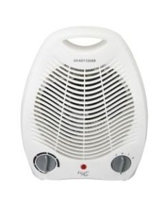 Vie Air 1500-Watt Fan Heater, Office, 5-1/4in x 7-3/4in, White