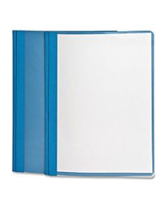 Oxford Clear-Front Report Covers, 8 1/2in x 11in, Light Blue, Pack Of 25