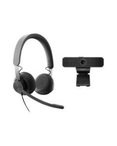 Logitech Zone Wired Teams and C925e Wired Personal Video Collaboration Kit - Video conferencing kit (Logitech C925e Webcam, Logitech Zone Wired USB-C headset)