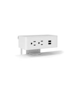 Safco Resi 4-Outlet Universal Power Source, 4-1/2inH x 5-1/2inW x 3-1/4inD, White
