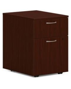 HON Mod Mobile Pedestal - 15inW - 20in x 20in x 15in - 2 x Box Drawer(s), File Drawer(s) - Material: Steel Ball Bearing - Finish: Mahogany